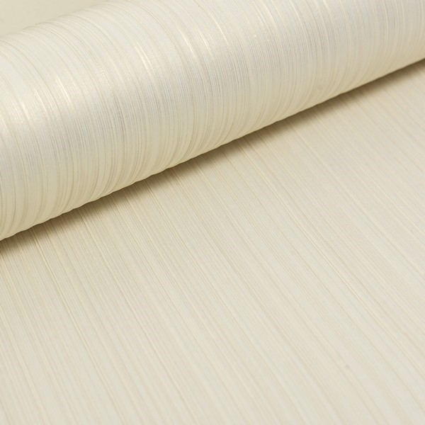 PAPEL DE PAREDE VINILIZADO LISTRA OFF WHITE COM DETALHE DOURADO - Imagem 5