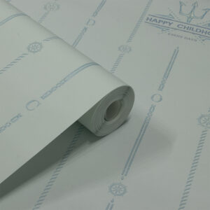 Papel de Parede Infantil Azul Naval Ancora PDI1600