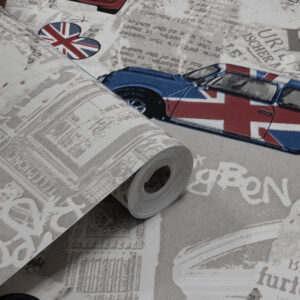 Papel de Parede Infantil Carros Ingleses - PDI3092