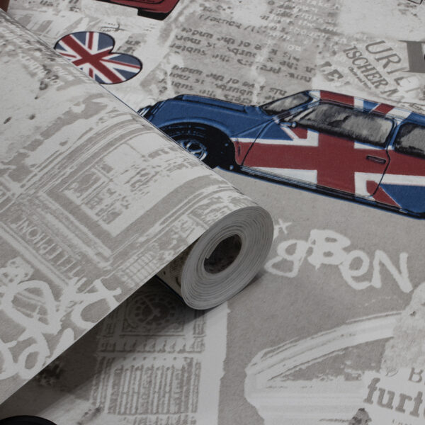 Papel de Parede Infantil Carros Ingleses - PDI3092